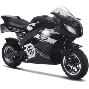 MotoTec Superbike eléctrica de 48 V y 1000 W, color negro