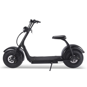 Patinete eléctrico MotoTec Fat Tire 2000w 60v color negro