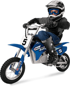 Blue razor electric outlet dirt bike